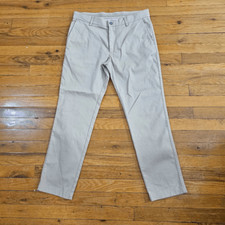 Spoke Chinos Mens Size 32W 27L Beige Regular Fit Build A