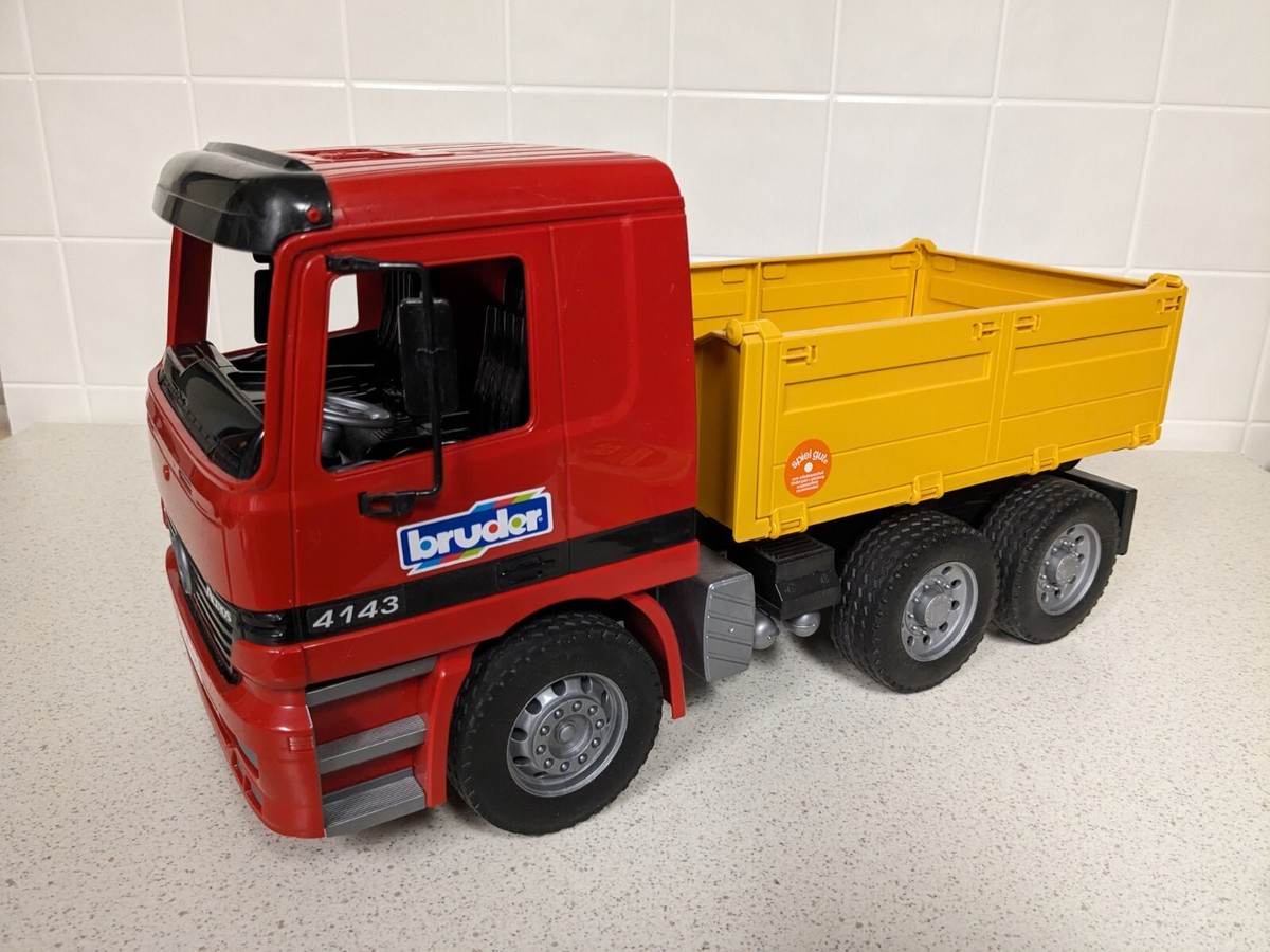 Bruder Red Mercedes Actros Toy Dump Truck Made In Germany | eBay