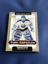 2018-19 Upper Deck Chronology Time Capsules Dominik Hasek #TC-39 HOF Opened