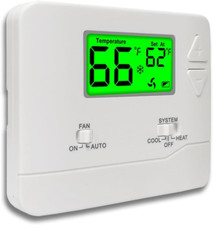 Nonprogrammable Thermostat for House, Digital Energy-Saving Thermostat,Single-St
