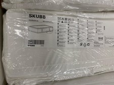 IKEA SKUBB MultiUse Large Size Under Bed Storage Case Box,grey,White,93x55x19cm