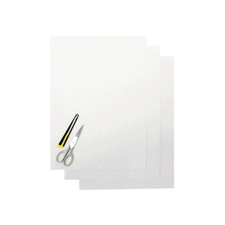 KIT FOGLI 3PZ BLACKBIRD CRYSTALL LISCIO TRASPARENTE PLASTICHE MOTO CROSS ENDURO