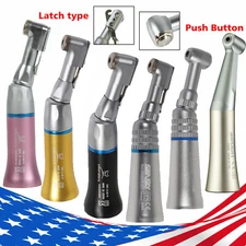 NSK Style Dental Slow Speed Latch / Push Button Contra Angle Handpiece E-Type