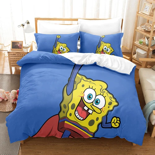 Trapunta Copripiumino 3D Spongebob Squarepants set lenzuola singolo matrimoniale - Foto 6 di 21