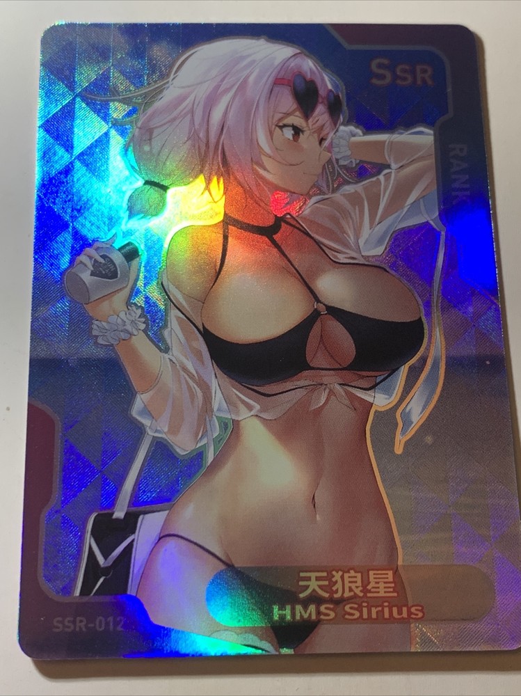 HMS Sirius Azur Lane SSR Senpai Goddess Haven 2 Waifu Card Girl Doujin Anime Hot