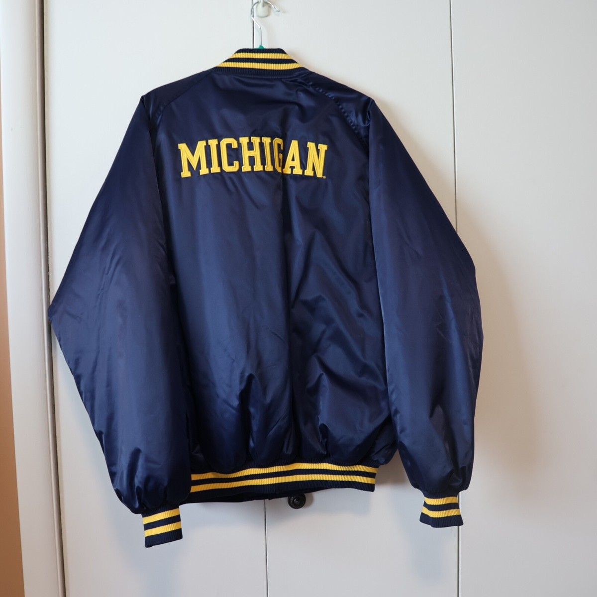 Michigan Wolverines Jacket Large Nike Blue Mens | eBay