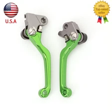 For Kawasaki KDX200/220 1995-2006 CNC Brake Clutch Levers Green Handle Aluminum