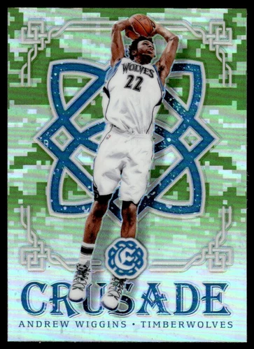2016-17 Excalibur Crusade Camo Prizm Andrew Wiggins Minnesota Timberwolves #22