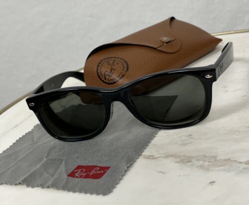 Ray-Ban Sunglasses Italy Frame Only Matte Black RB 2132 New Wayfarer 901 55 18 - Picture 1 of 12