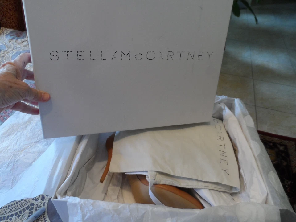 Nuevos Botines Stella McCartney Marrón Claro Cuero Vegano Talla 39B Foto 2 de 4