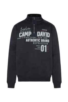 Camp David Troyer Pullover Neu teal deep sea Strickpullover Pullover Gr.XL 3XL