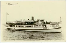 c1920s Battery Park Sight Seeing Yacht "Tourist" Real Photo