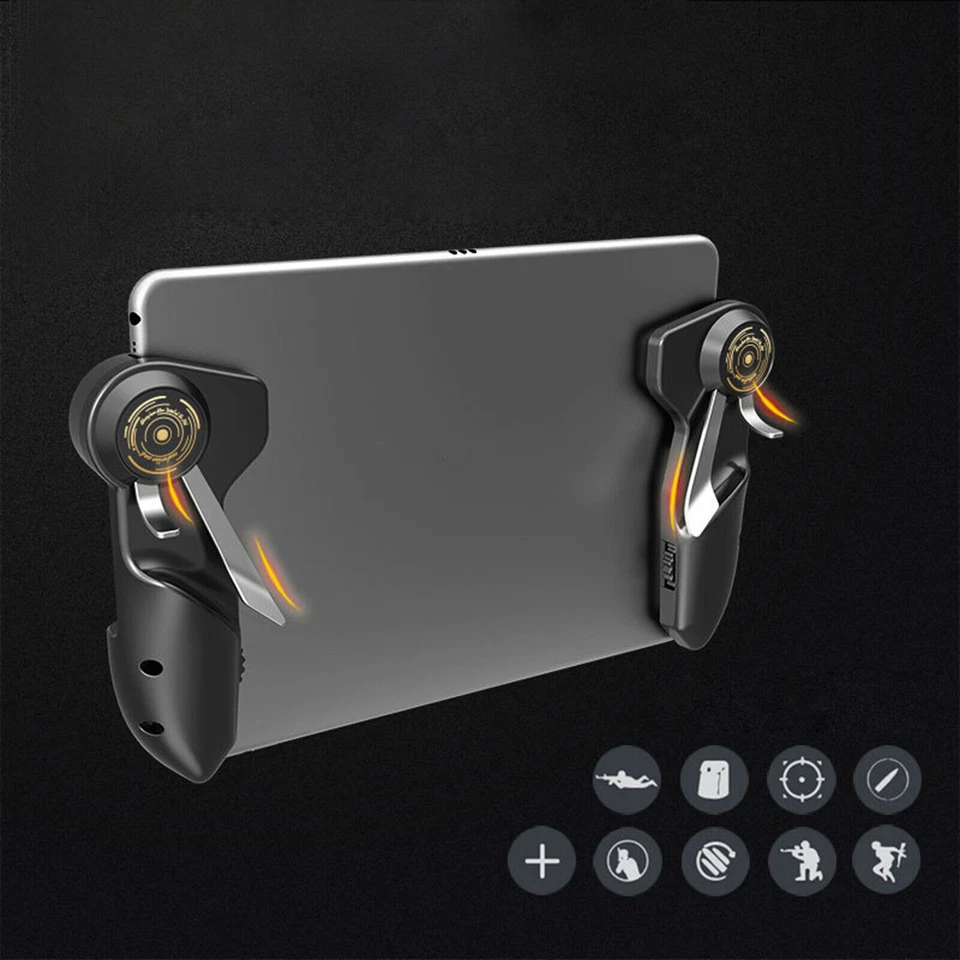 For iPad Tablet Mobile Phone PUBG Game Handle Controller Six Finger Game Trigger - Image 4 of 4