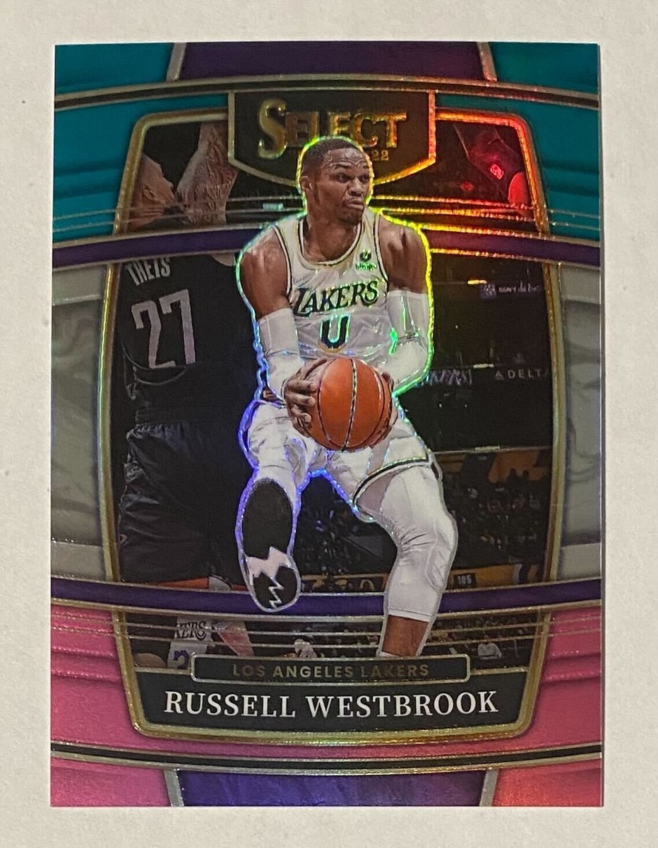 2021-22 Select RUSSELL WESTBROOK Teal/White/Pink #/49 #54 HOF