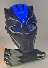 Marvel Black Panther 2017 Light Up Mask and Claw Used Works with Eye Shields