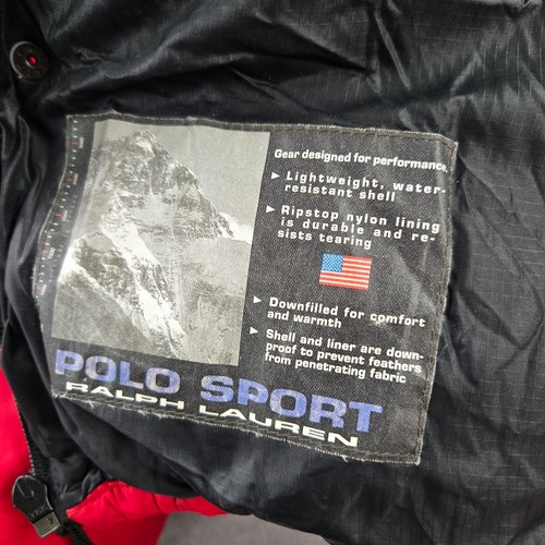 VINTAGE Polo Sport Ralph Lauren Men Jacket XL Down Puffer Arctic Challenge READ - Picture 12 of 16