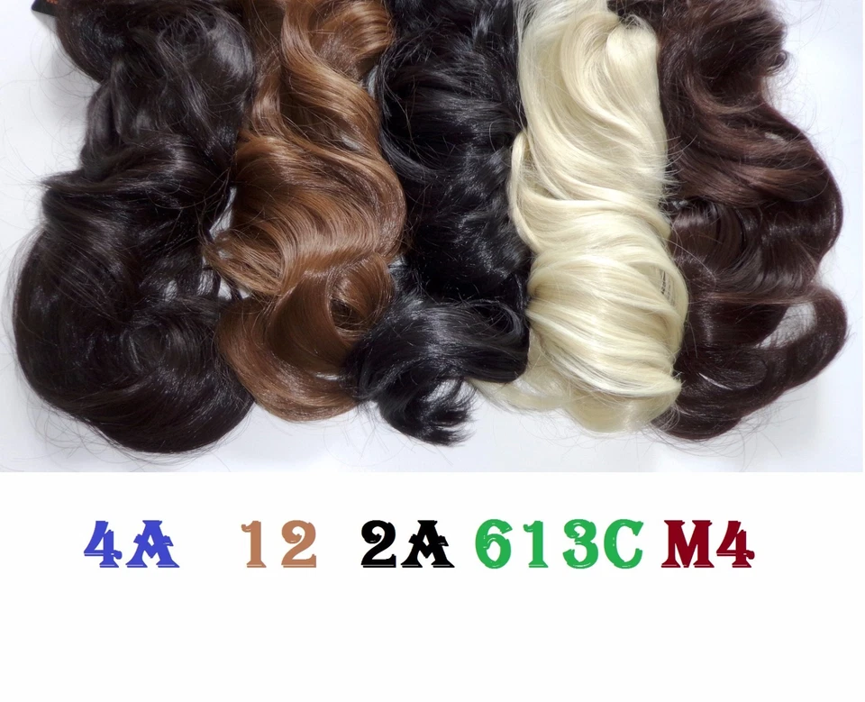 Длинный 18» коготь на хвост 5 цветов свет волнистый Kanekalon волос расширение зажим в - Изображение 2 из 4