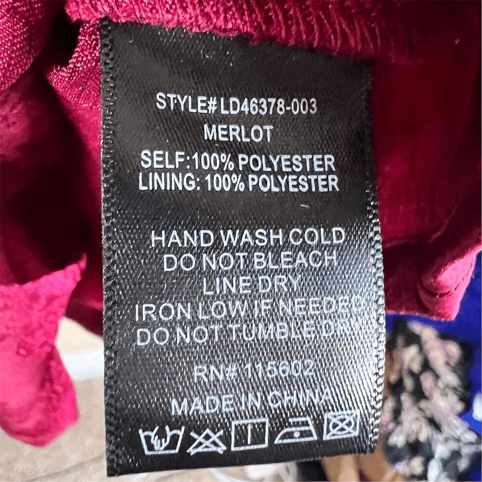 Exuberante Vestido Para Mujer Talla Grande Rojo Floral Jacquard Manga Abullonada Ropa Formal Foto 3 de 4