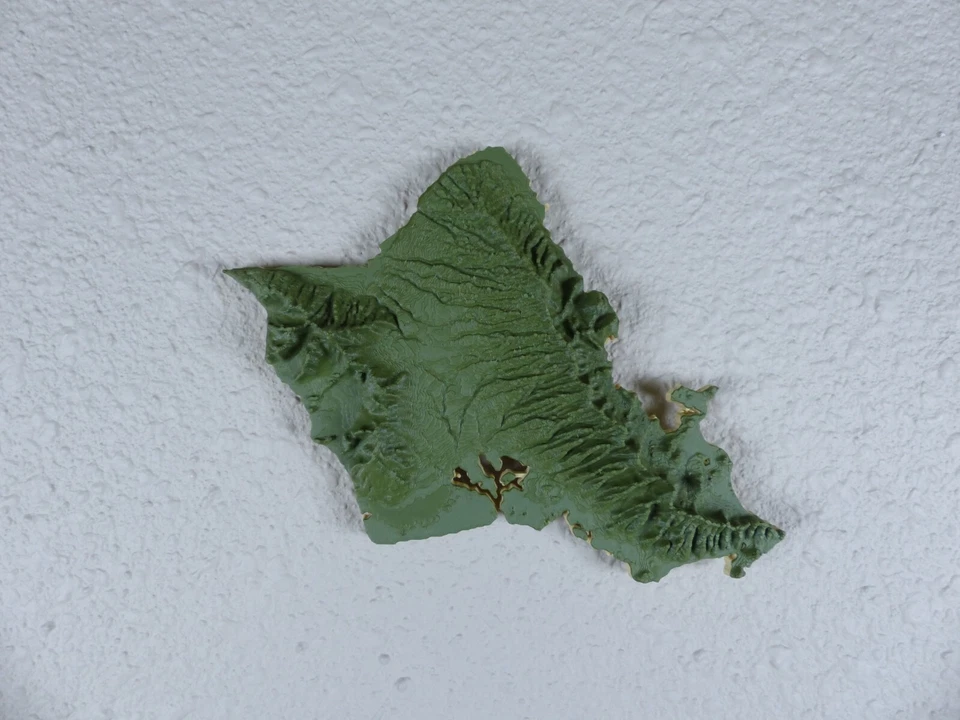 Hawaiian Islands 3D Printed Wall Art, Homemade Gift for Island Life Dreamers - Image 4 of 4