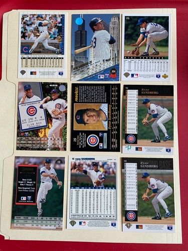 Ryne Sandberg 1985-1998 Inserts Parallels Oddballs Cubs NM to NM-MT You Pick!! - 第 192/222 張圖片