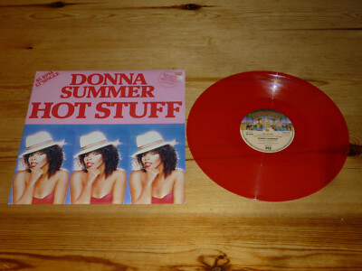 Donna Summer Hot Stuff 12'' ZOLL ERWEITERTE MAXI-SINGLE ROTE VINYL-SCHALLPLATTE FAST NEUWERTIG