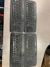 Logitech K330 Wireless USB Keyboard Only Y-R0009, NO Receiver, AS-IS, Lot of 4