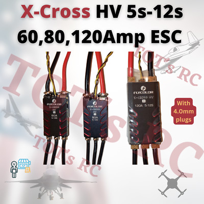 FlyColor X-Cross HV 5s-12s Lipo ESC 60A 80A 120A 160A ESC