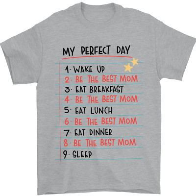 My Perfekt Tag Be The Best Mama Muttertag Herren 100% Baumwoll