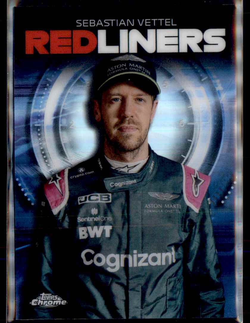 2021 Topps Chrome Formula 1 Redliners Sebastian Vettel Aston Martin Cognizant F1