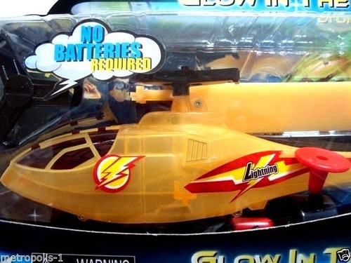 KIDZ TECH GLOW IN THE DARK STUNT HELICOPTER,W/ LAUNCHER,FLIES,GLOWS,KIDS 8+,NEW, - Picture 4 of 6