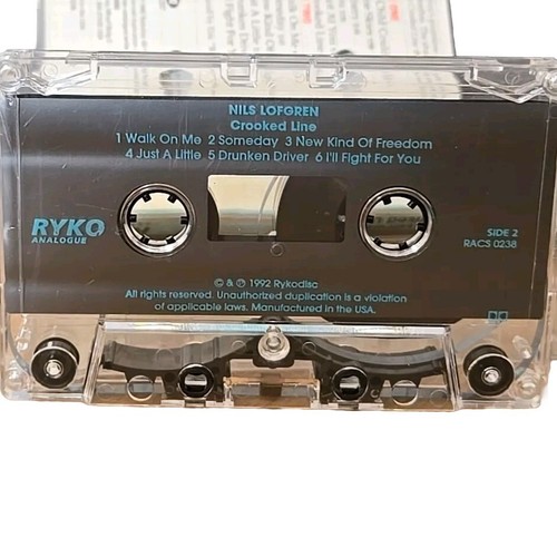 Crooked Line by Nils Lofgren Cassette 1992, RACS 0238 - Picture 3 of 3
