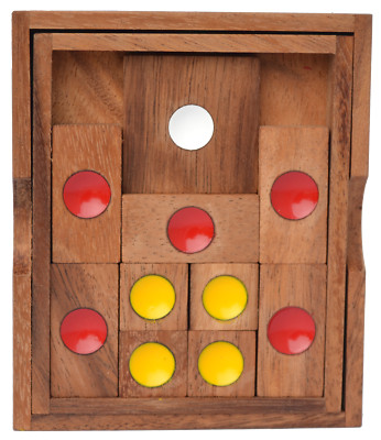 Knobelholz Khun Pan Escape medium, Knobelspiel Schiebespiel Ausparken Puzzle