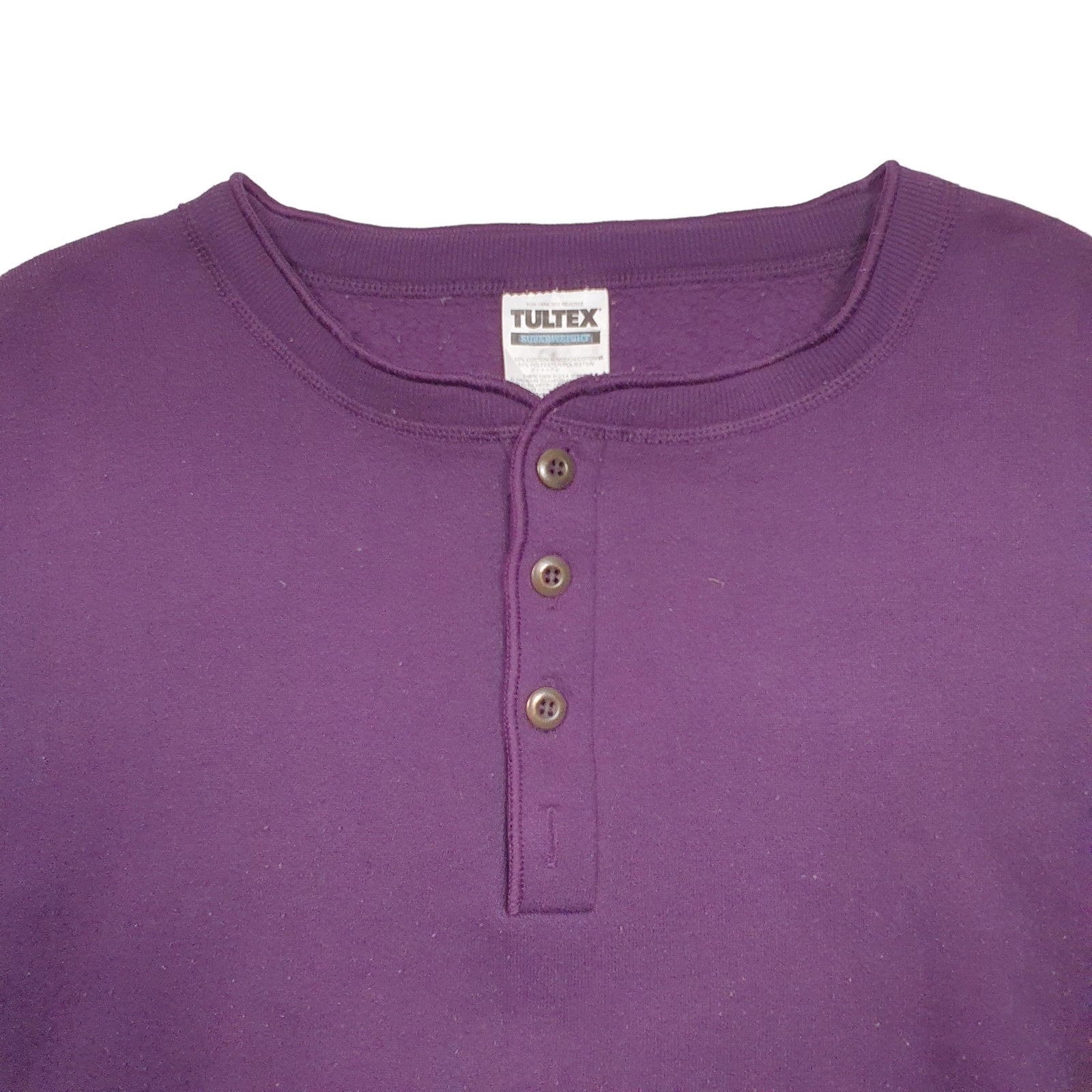 TULTEX Crewneck Cotton Blend Jumper Sweatshirt Mens XL image 2