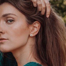 1.50 Ct Natural Round Brilliant Cut Diamond Stud Earrings in Solid 14K Gold