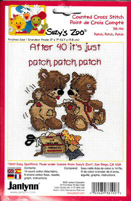Suzy's Zoo After 40 Its Patch Patch Patch Teddy Bears Cross Stitch