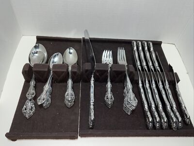 Oneida Michelangelo stainless flatware 41 pieces w/ cube mark
