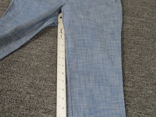 Gap Slacks Pants Womens 2 Blue Cuffed Flat Front Ankle New - Picture 8 of 13