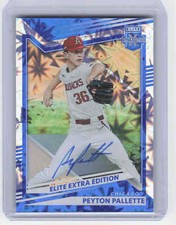 2022 Panini Elite Extra Edition #62 Peyton Pallette Blue Signatures #/20