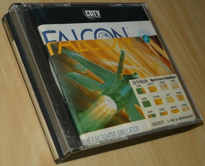 FALCON CDTV by Spectrum HolyByte ~ Commodore Amiga ~ BOXED COLLECTIBLE ~ english