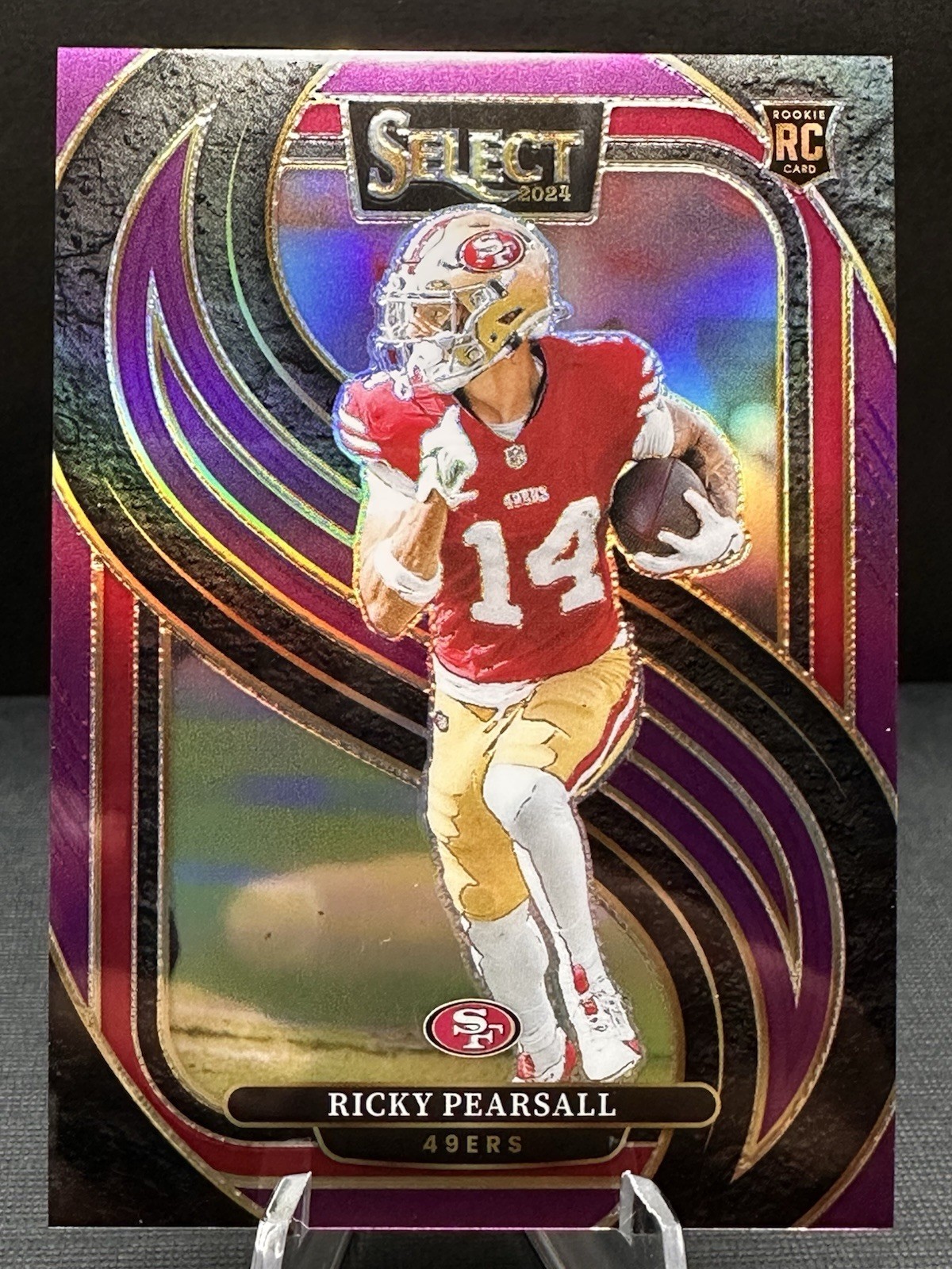 2024 Panini Select - Ricky Pearsall 173 Purple Prizm /75 Premier level 49ers