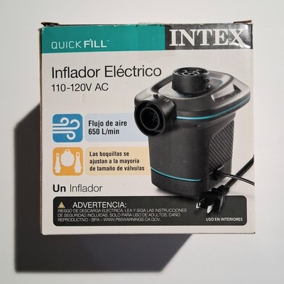 NEW- Intex Quick Fill Electric Air Pump 110-120V AC Inflates & Deflates Mattress