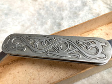 Vintage 1989 Norwegian Gullsmed H.E. Petterson Pewter Folding Pocketknife #5350