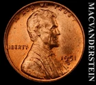 1951-D Lincoln Wheat Cent - Choice Gem Brilliant Uncirculated  No Reserve #L5018