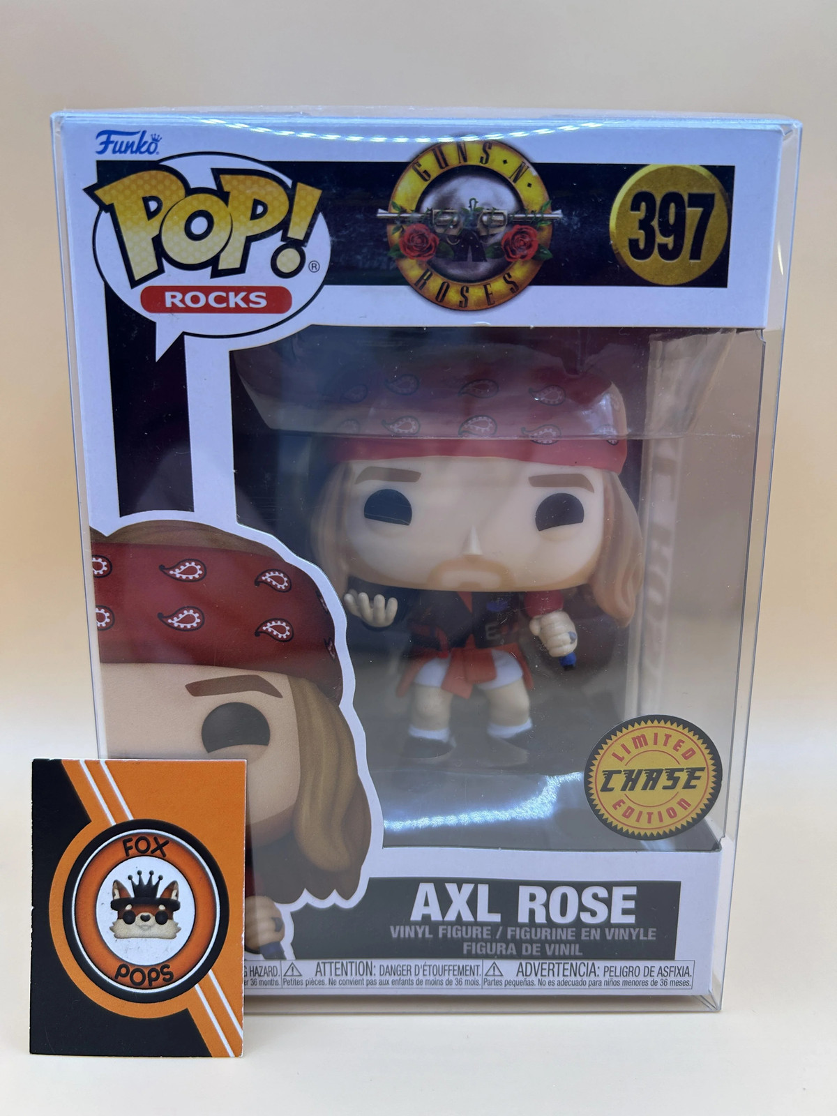 Axl Rose Funko Pop #397 Chase - Rocks Guns N Roses