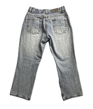 Lee Jeans Women's 26 Blue Denim Straight Leg Riveted Vintage Style YKK Zipper