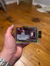 2024 Bowman Chrome Autograph Auto Patch Relic Card Dylan Crews 16/50