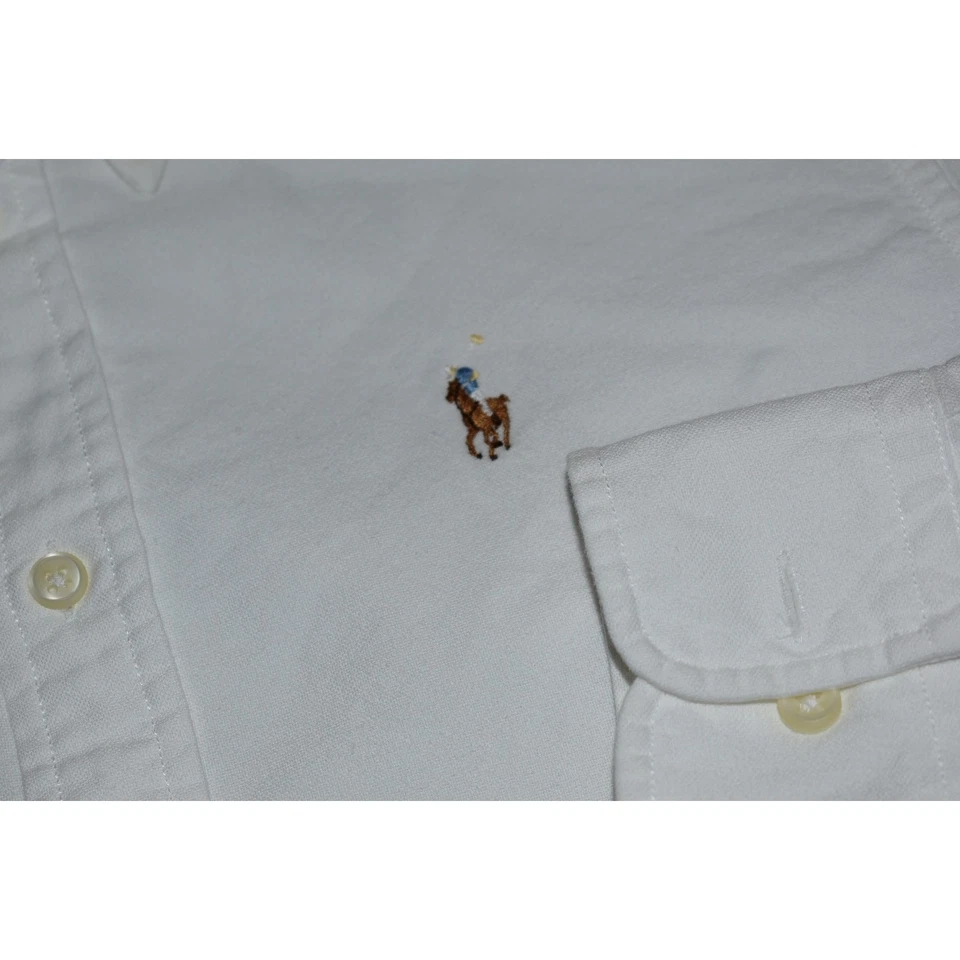 Polo Ralph Lauren Shirt Boys Kids Size XS Extra Small White Dress Button Up - Image 2 of 4