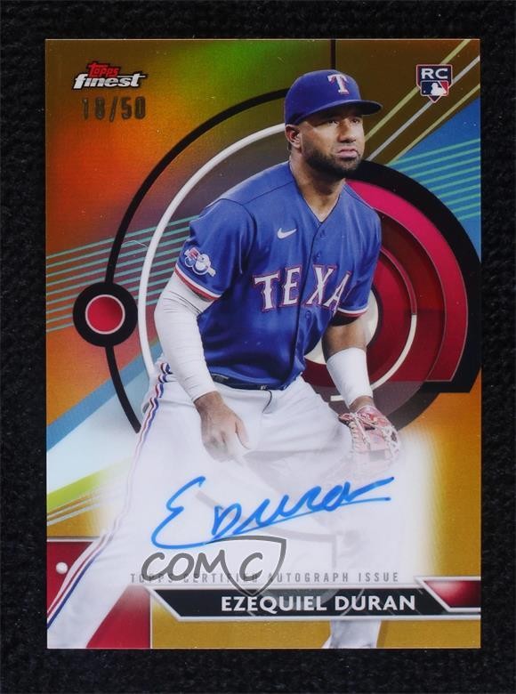 2023 Topps Finest Gold Refractor 18/50 Ezequiel Duran #FA-ED Rookie Auto RC 16i3