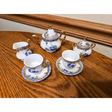 9 pc Noritake Minature DeCor A Severe Tea Set