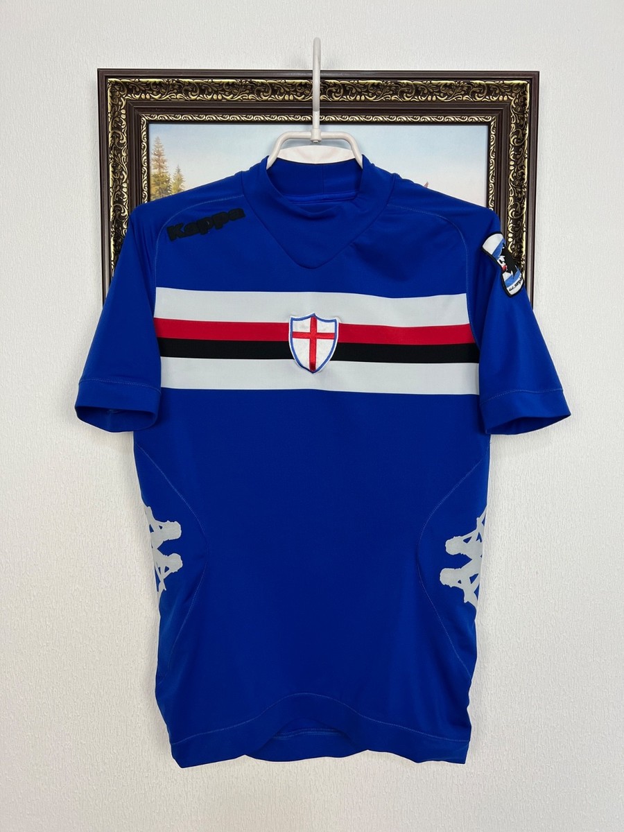 Sampdoria Home football shirt 2012 Soccer Blue Maglia Kappa Jersey